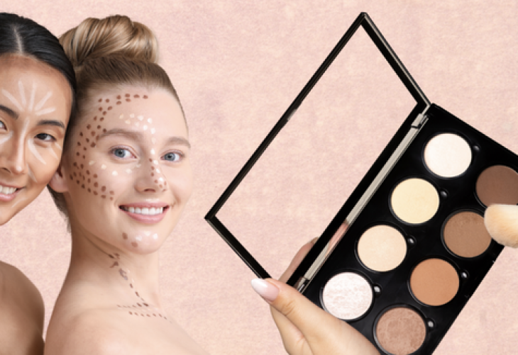 YOUTHFUL MAKEUP WITH ONLY A CONTOUR PALETTE (INCLUDES BLUSH)